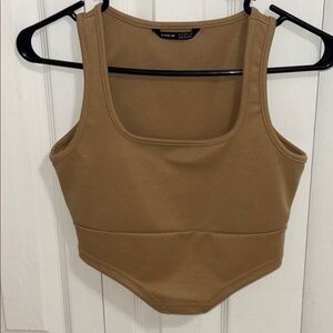 SHEIN Tan Sleeveless Women's Top